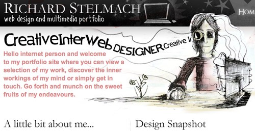Handritad webdesign